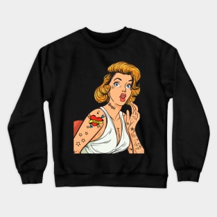 WEEN Tattoo Lady Crewneck Sweatshirt